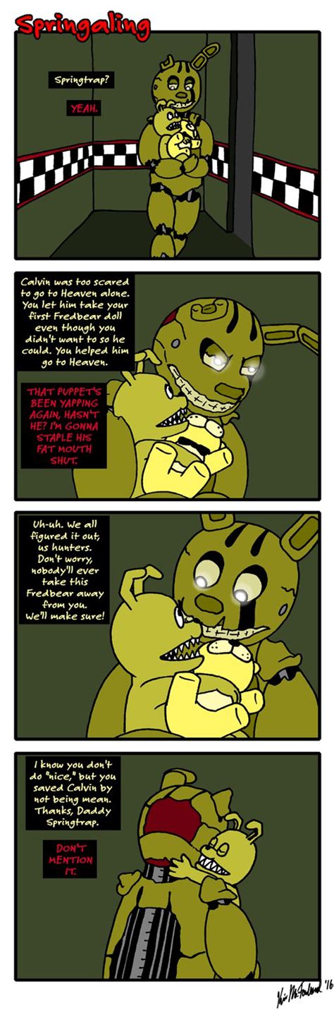 Springtrap smut - springtrap. Table of contents. Chapter 1. Tue, Jun 2, 2015. Chapter 2. Tue, Jun 16, 2015. Golden Freddy/Springtrap Smut. #419 foxy. Content Guidelines. Report this story. You may also like. …